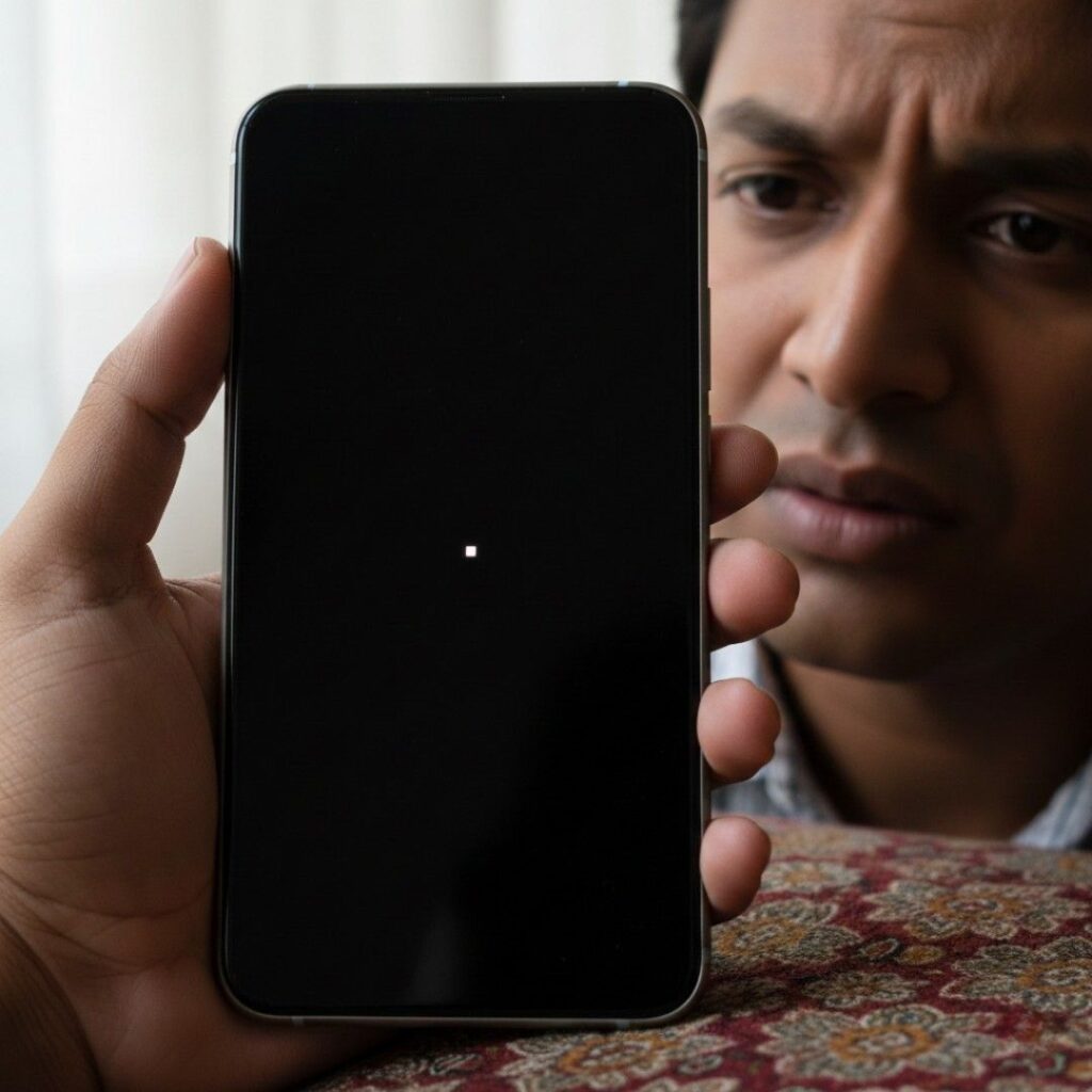 White Dot on Mobile Screen how to fix