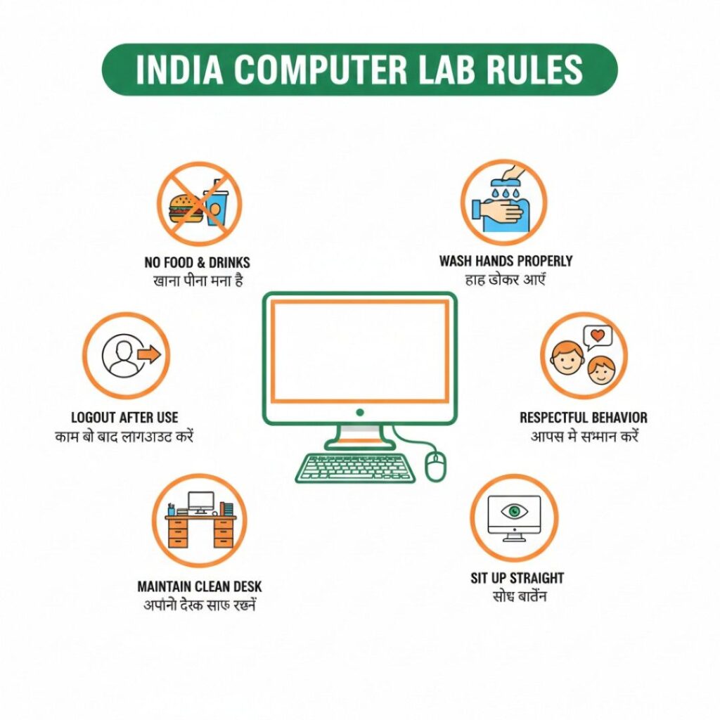 computer lab rules for Indian schools
