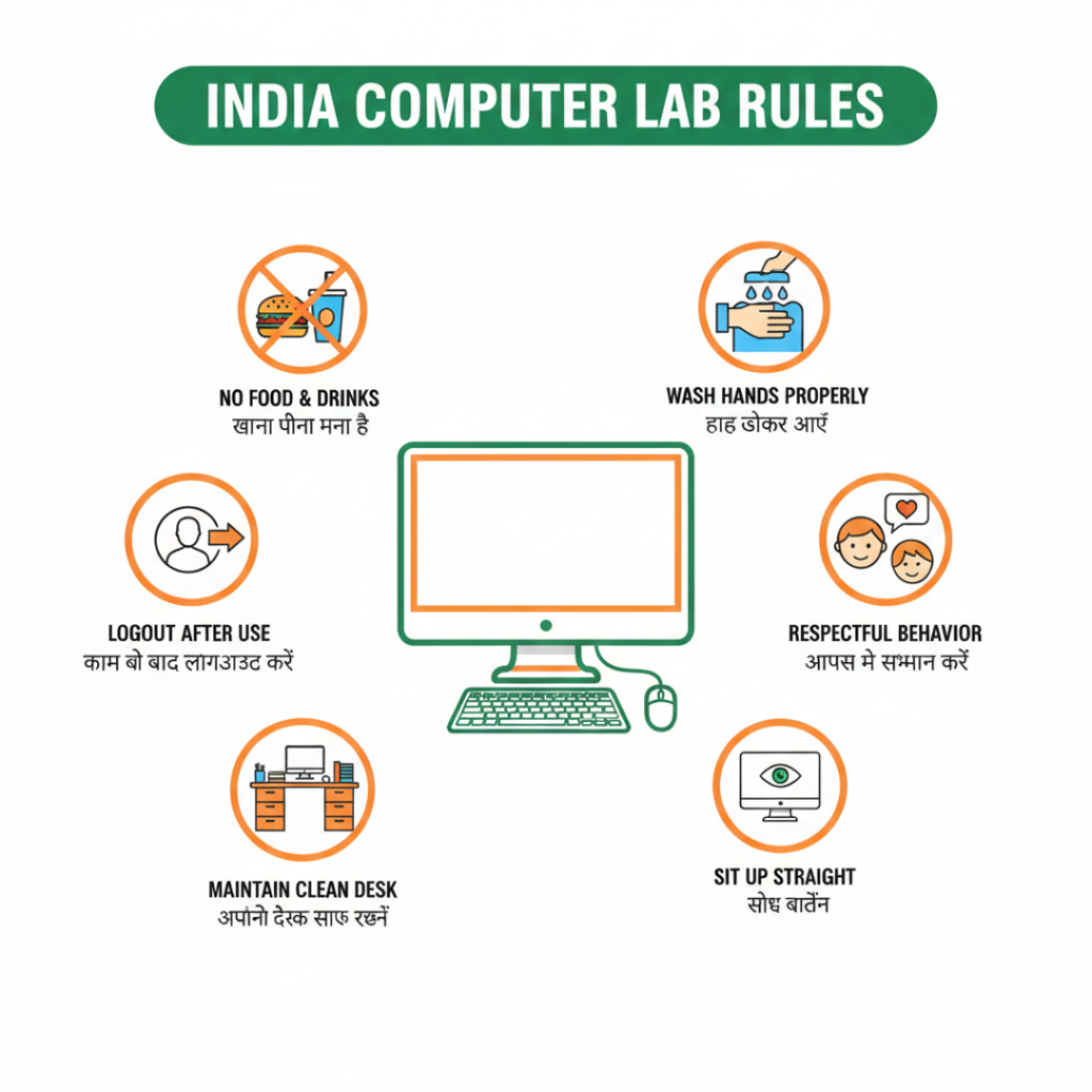 computer lab rules for Indian schools