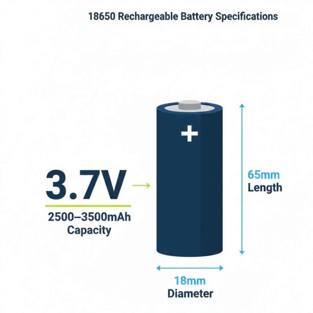 18650 rechargeable battery specifications