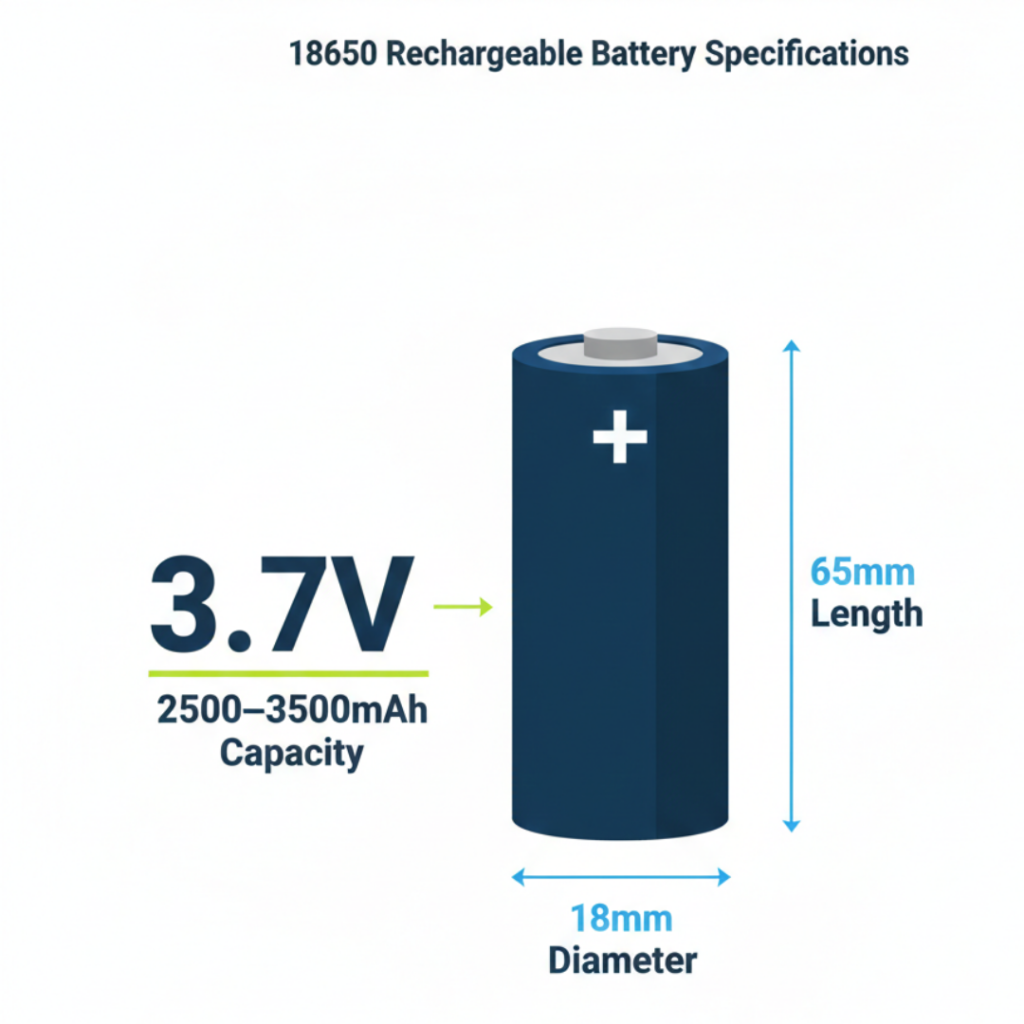 18650 rechargeable battery specifications