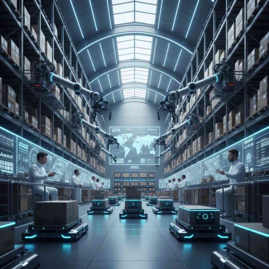 Autonomous warehouse robots