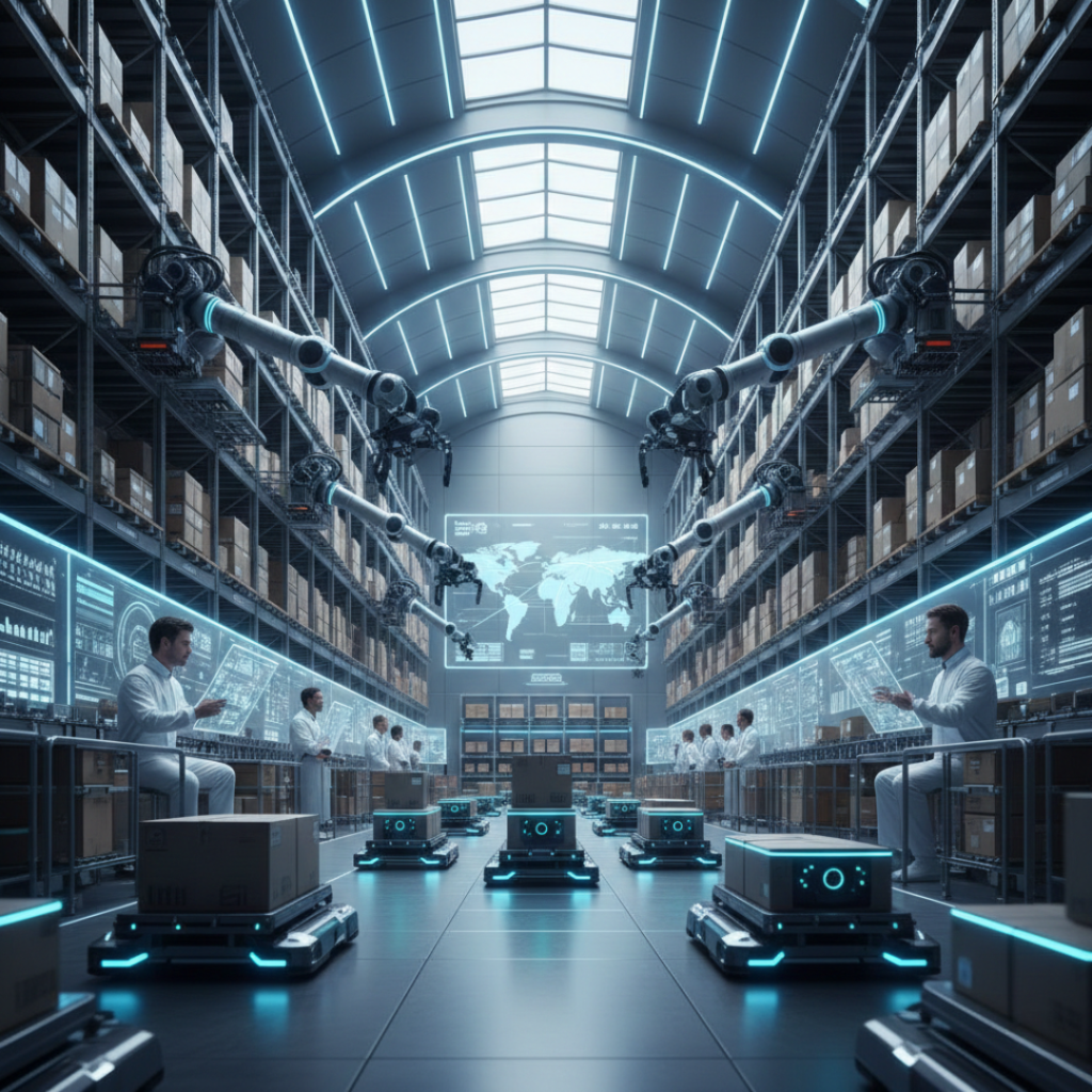 Autonomous warehouse robots