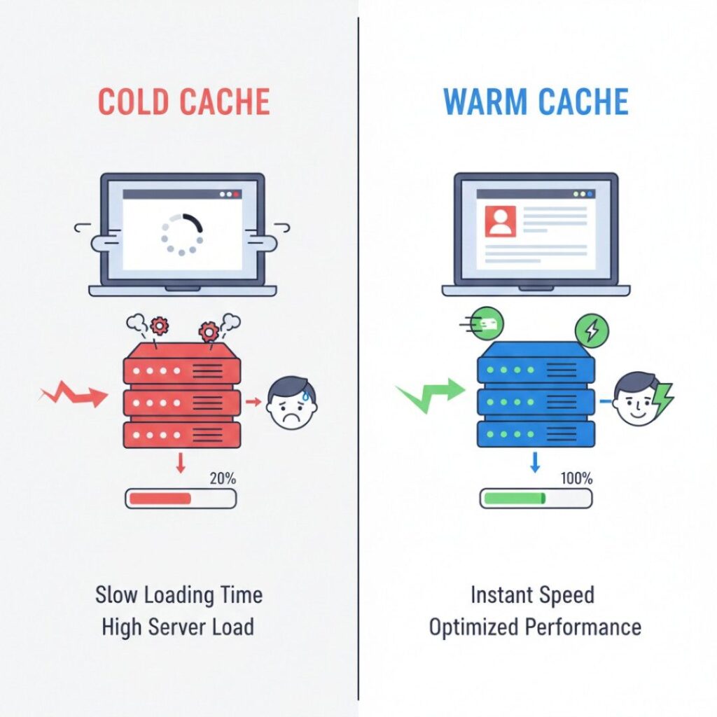 Cold Cache vs Warm Cache Comparison