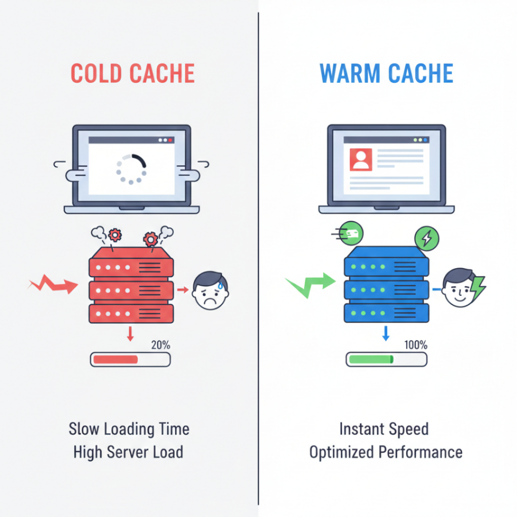 Cold Cache vs Warm Cache Comparison