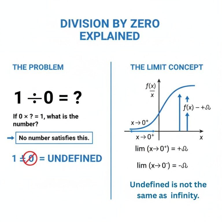 Calculator Infinity Tricks Explained (Why 1÷0 Shows ∞)