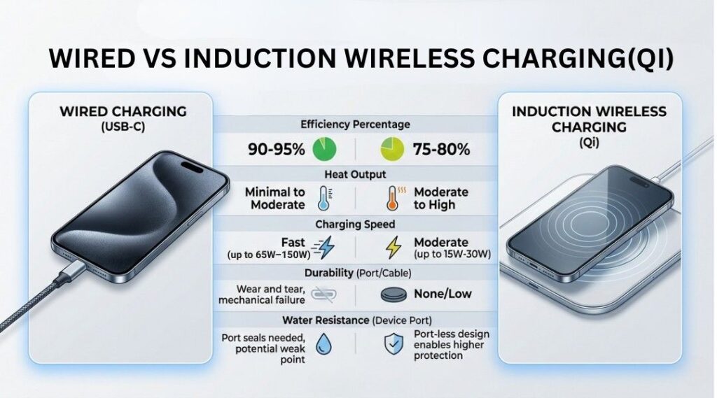 wired vs wireless induction charging