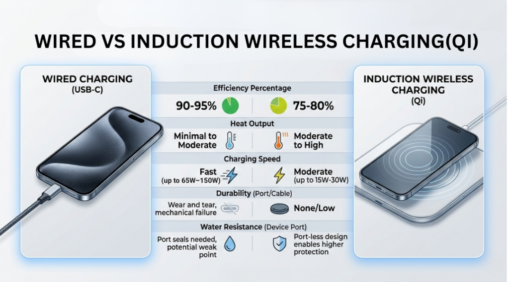 wired vs wireless induction charging