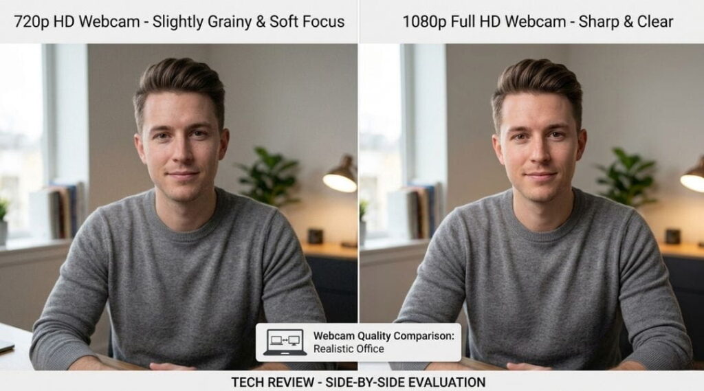 720p vs 1080p laptop webcam comparison