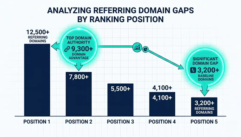 Infographic showing why building backlinks matters for tech SEO rankings in 2026 with position data