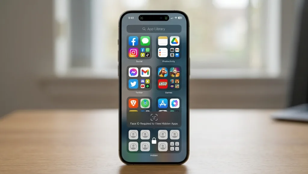 how to unhide apps on iPhone using the Hidden folder in App Library