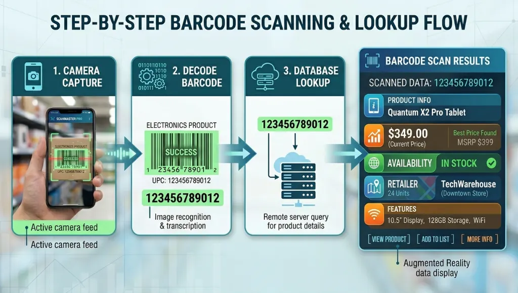 product code scanner app workflow diagram