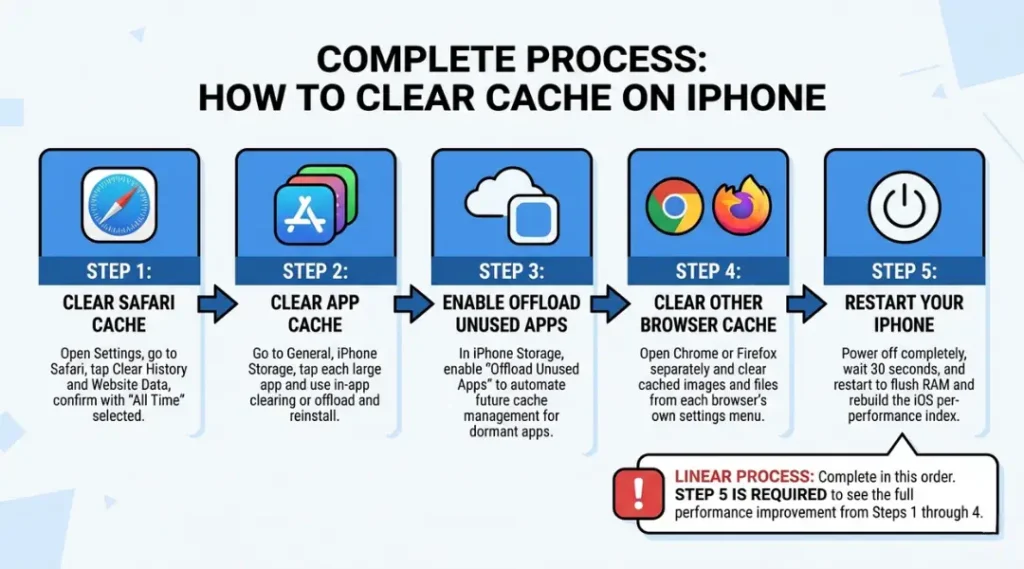 How to Clear Cache on iPhone Complete Process