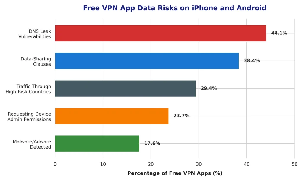 bar chart for iphone android vpn usage warning