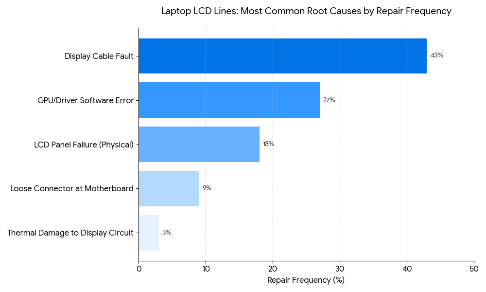 bar chart for laptop lcd lines