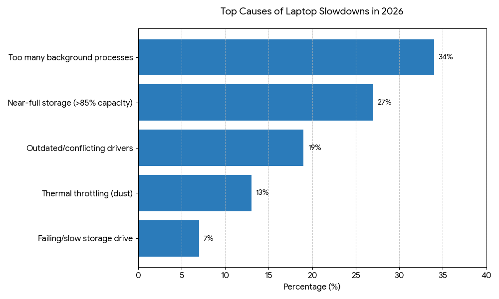 bar chart for why is my laptop so slow