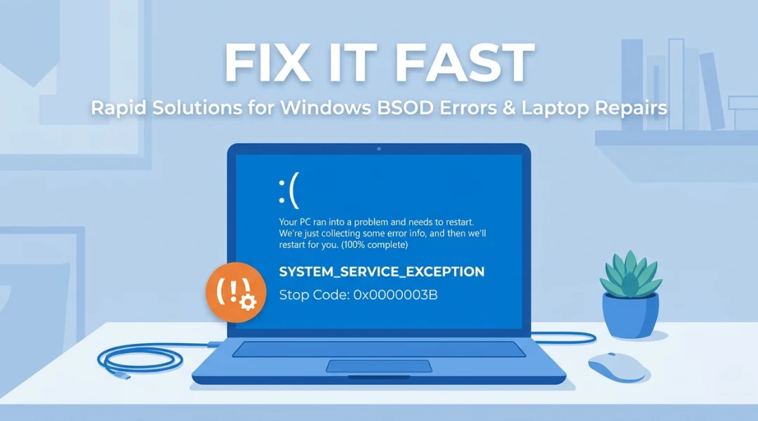 Blue Screen Acer Laptop
