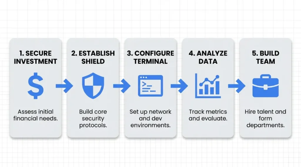 Step-by-step process for completing the Google Cybersecurity Certificate from enrollment to job application