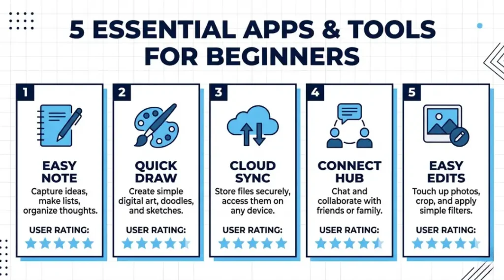 Comparison of the best apps for first-time laptop users in 2026