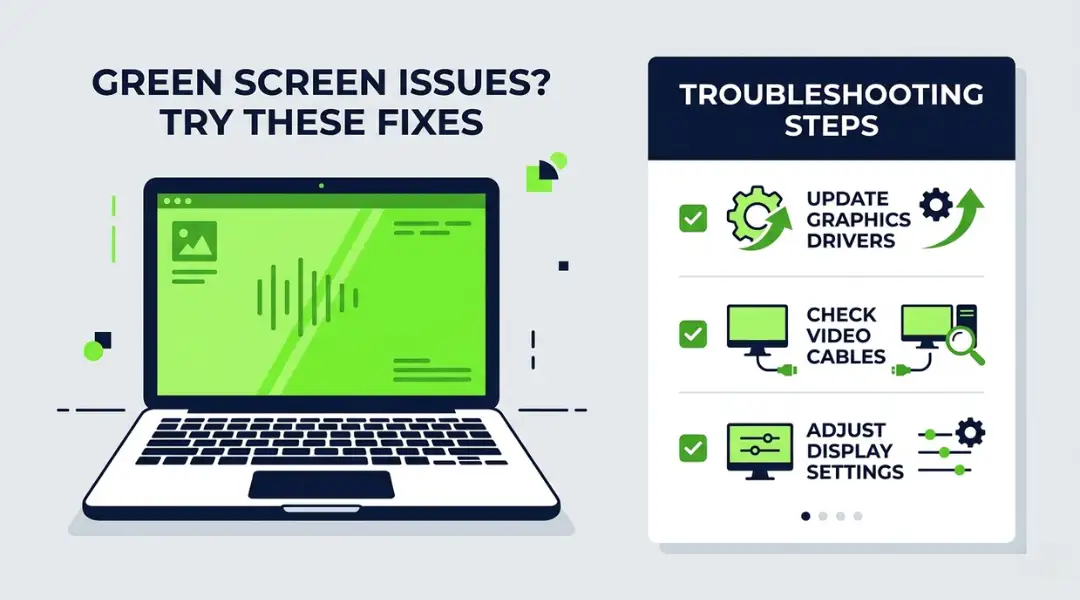 How to Fix Laptop Green Screen