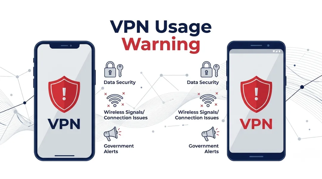 iPhone Android VPN Usage Warning