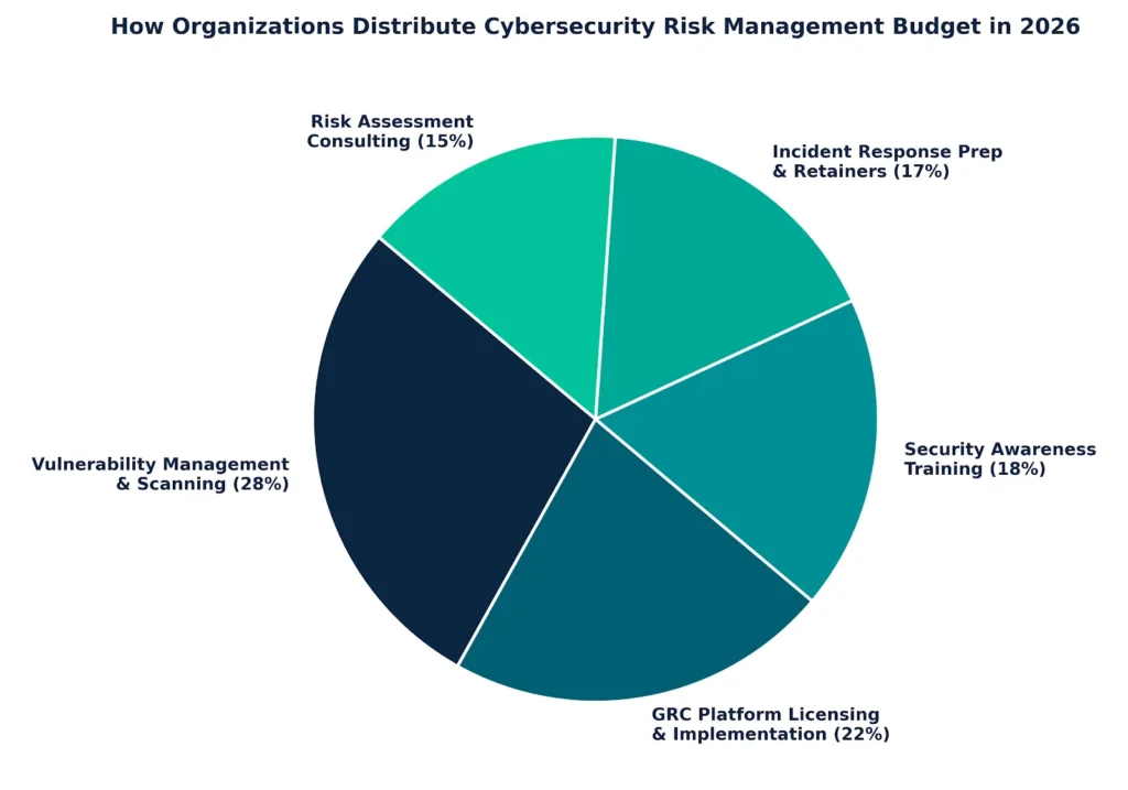 pie chart for cybersecurity risk management