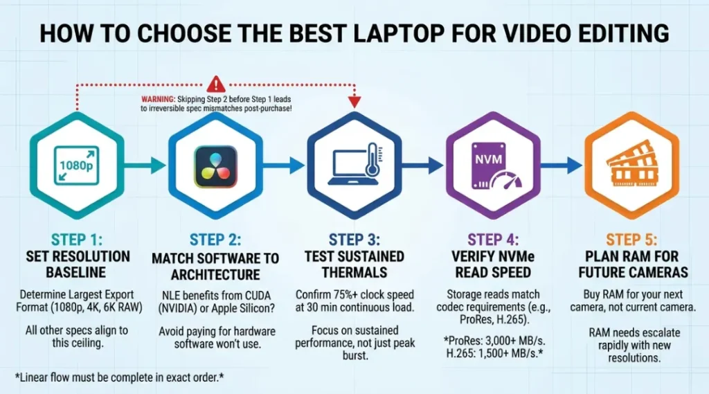 process diagram best laptops for video editing
