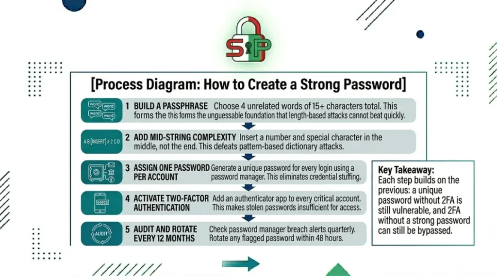 process diagram for how to create a strong