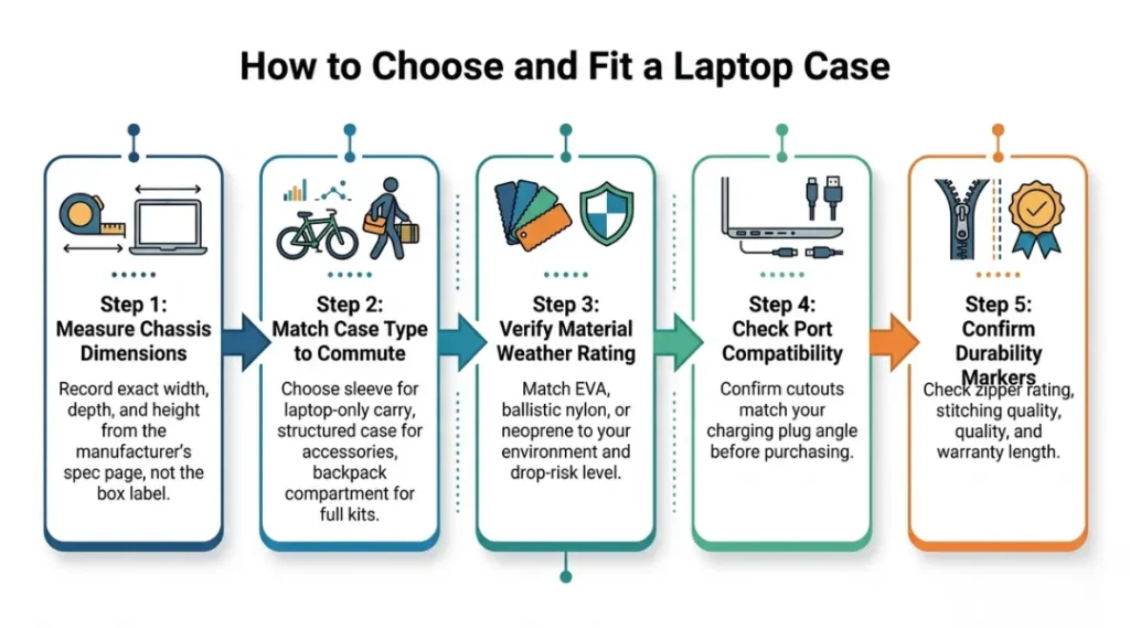 process diagram for laptop case