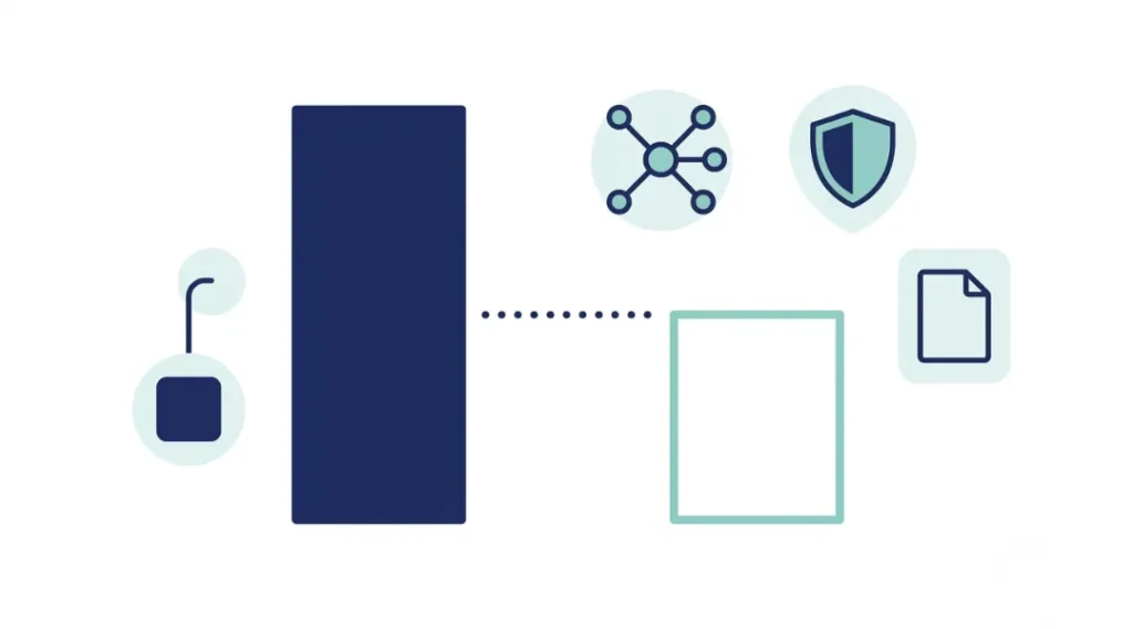 Conceptual infographic illustrating the gap between AI adoption and AI oversight in enterprises