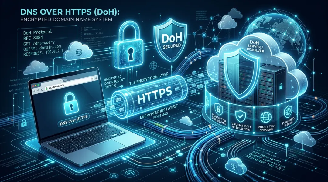 what is DNS over HTTPS encrypting internet DNS requests for secure and private browsing