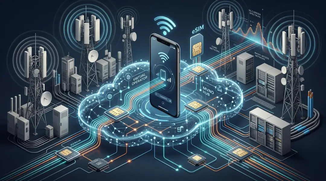 mobile network virtual operator using shared 5G network infrastructure